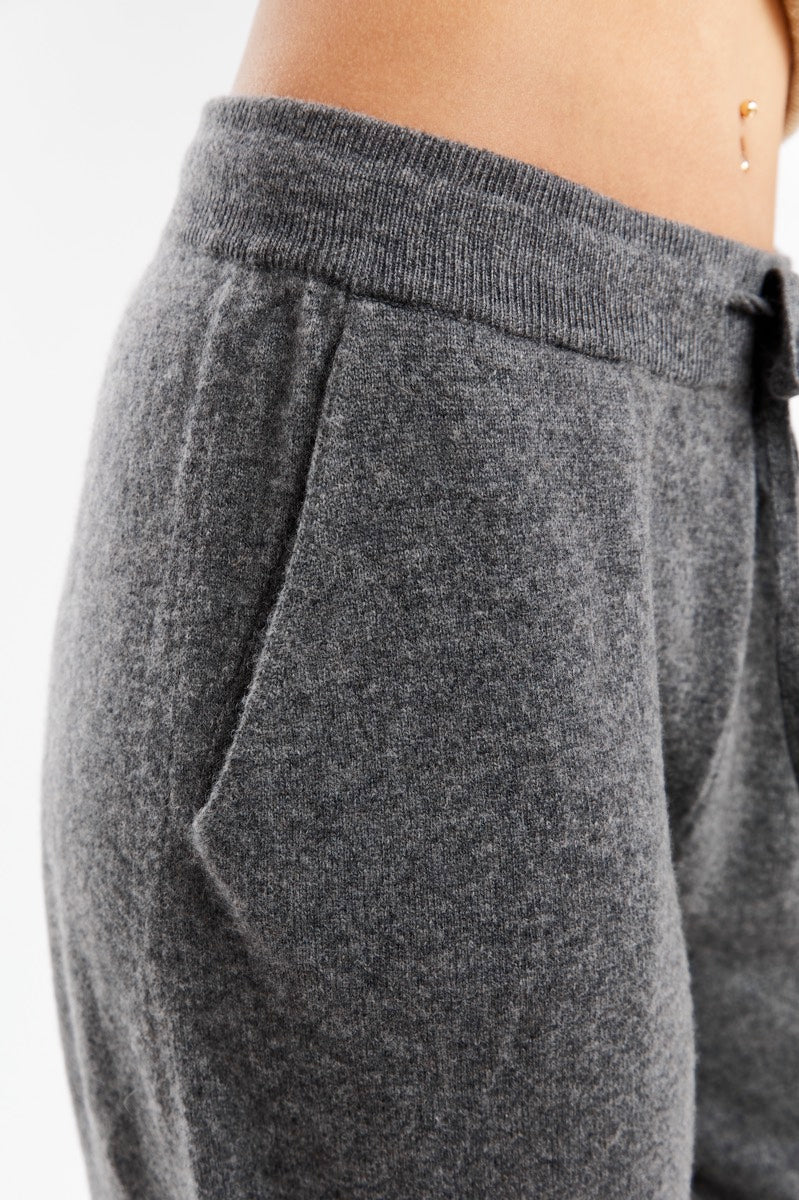 Grey Joggers Sweatpants - 100% Mongolian Cashmere