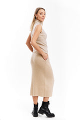 Beige Skirt - 100% Mongolian Cashmere